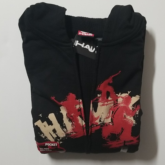 Vintage NWT Boys Large Tony Hawk Zip up Sweatshirt - Picture 6 of 10